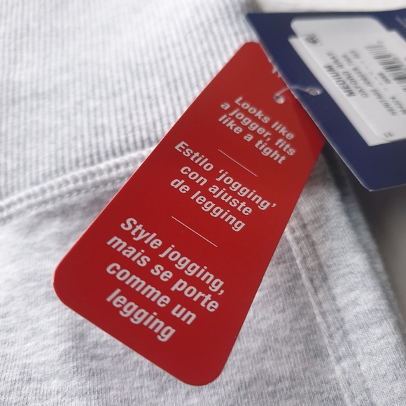 Champion Women's Heritage Wide Waistband Oxford Grey Light Jogger Slim Fit Md - Picture 12 of 16